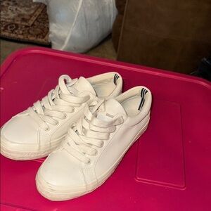 Nautica Cream Lace-Up Sneakers